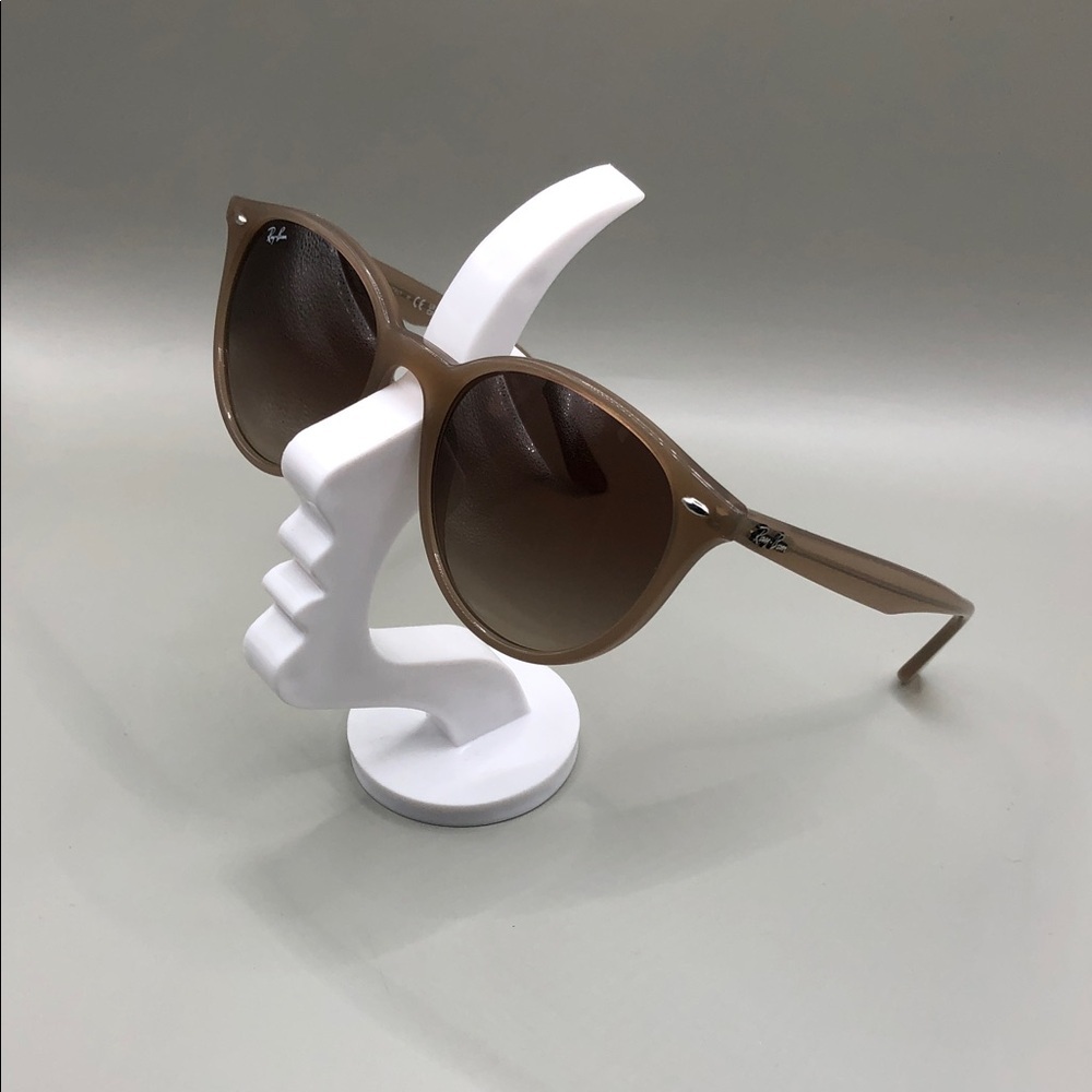 Ray Ban RB4305 6166/13 Tan UNISEX Classic Sunglasses 53-19 145 Italy GOOD